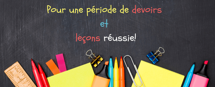 Devoirs et leçons réussie